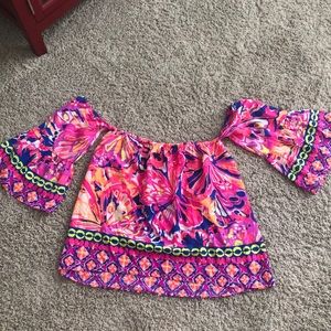 Lilly Pulitzer off the shoulder top